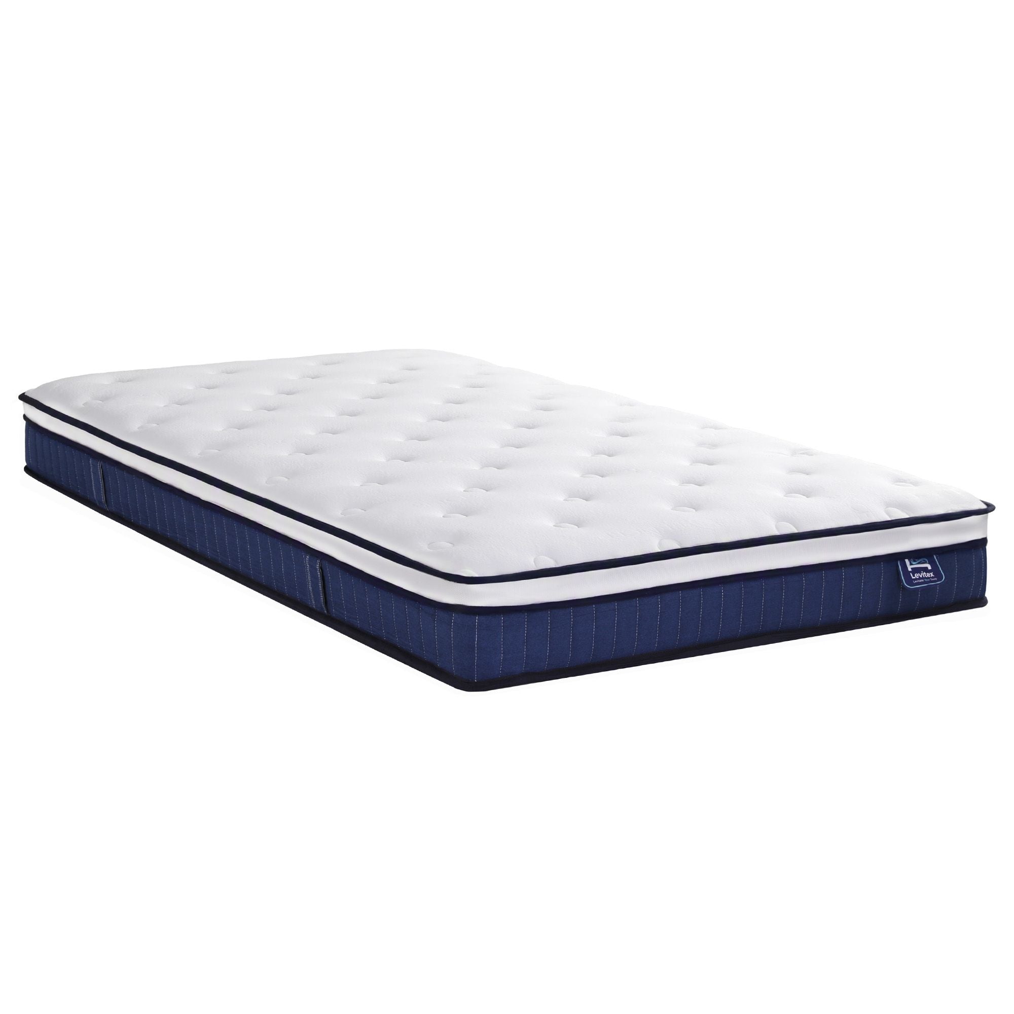 Single 23cm Pocket Spring Mattress with Cooling Gel Foam, Medium-Firm Support - White