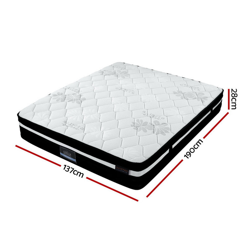 Ultra Firm Regine Series Euro Top Mattress 28CM Thick - Double