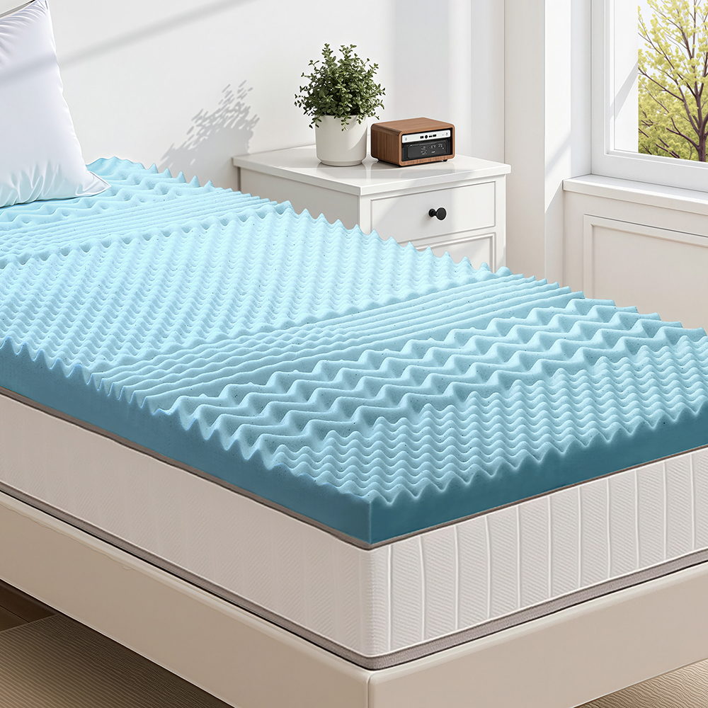 5cm Memory Foam Mattress Topper 7-Zone King Single