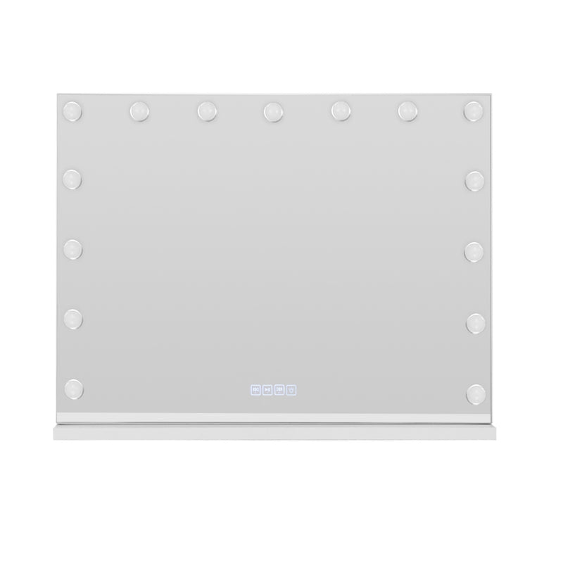 Bluetooth Makeup Mirror 80X58cm Hollywood with Light 18 LED