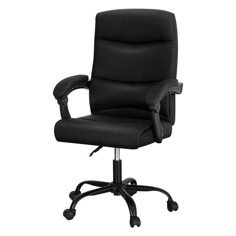 Massage Office Chair Executive Computer Chairs PU Leather Recline Black