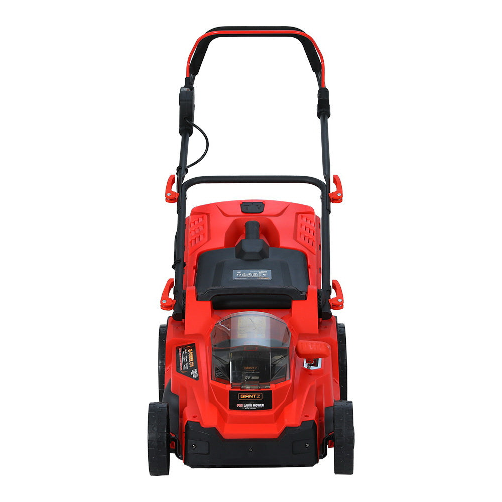 Cordless 40V Electric Lawn Mower 37cm Cutting Width - Green