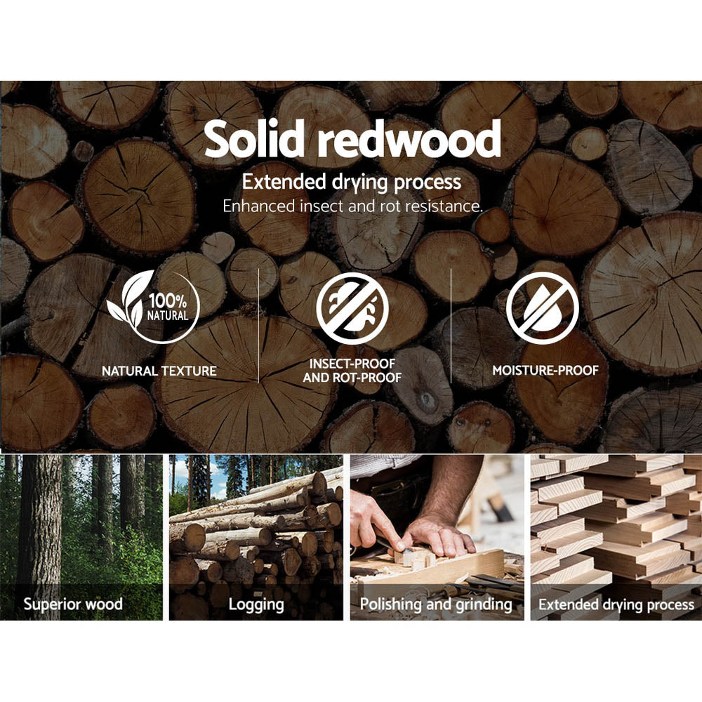 Ashby Wooden High Back Office Chair (Brown & Black)