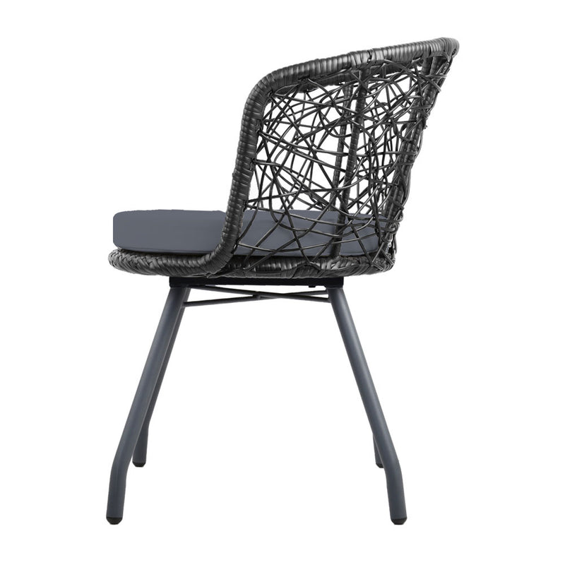 Outdoor Patio Table & Chairs - Black