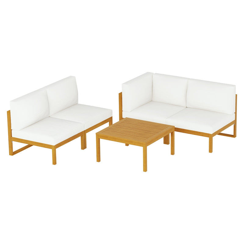 Iluka 5 Piece Acacia Wood Outdoor Sofa Set