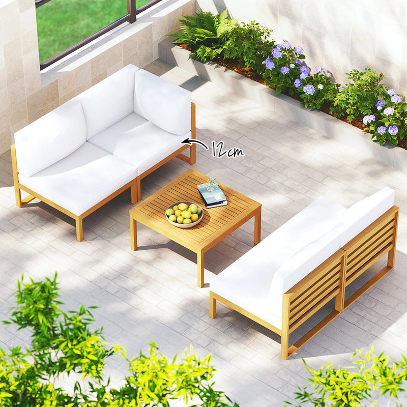 Iluka 5 Piece Acacia Wood Outdoor Sofa Set