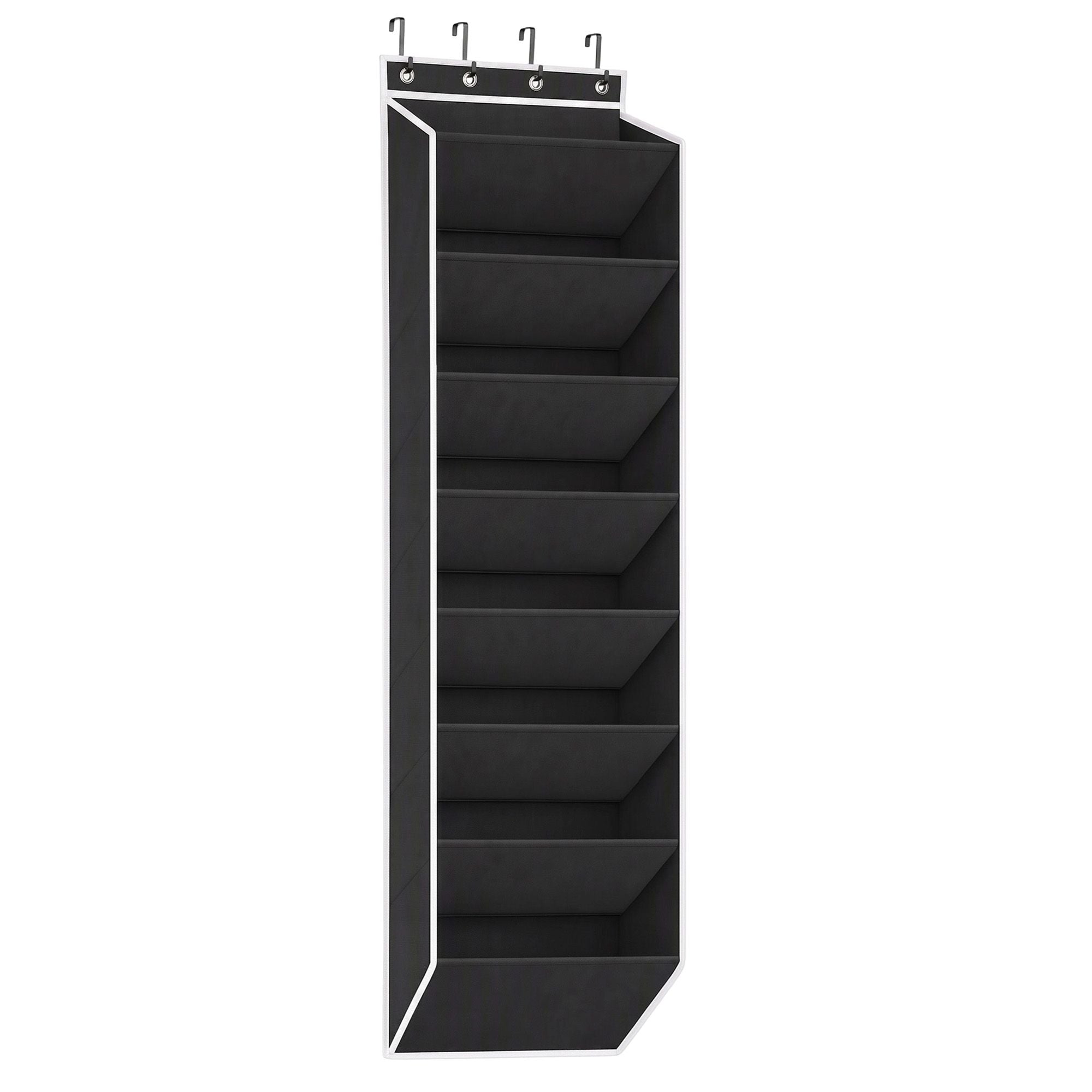 Over Door Shoe Organiser Storage 8-Tier Pantry Hanger Rack Fabric Black