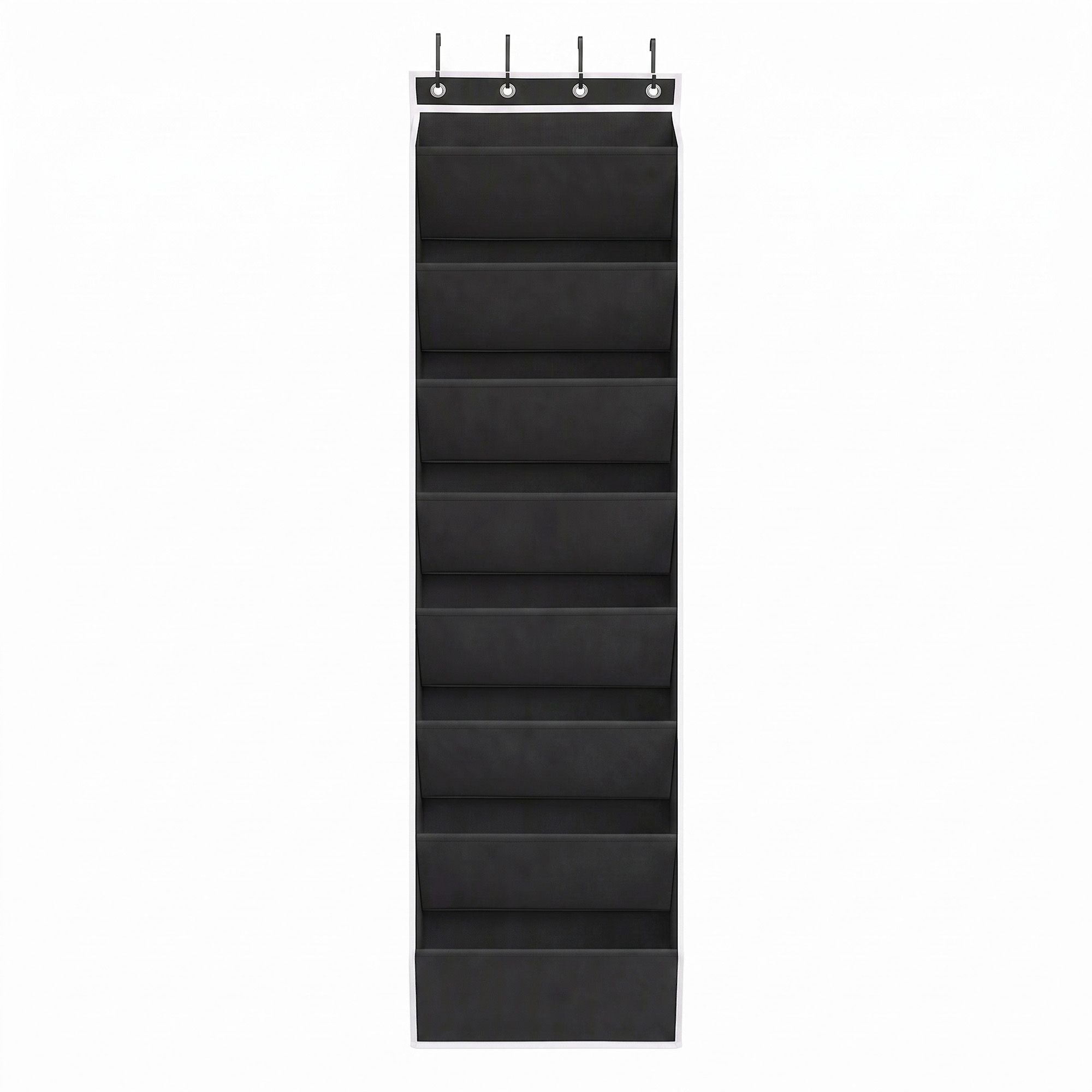 Over Door Shoe Organiser Storage 8-Tier Pantry Hanger Rack Fabric Black