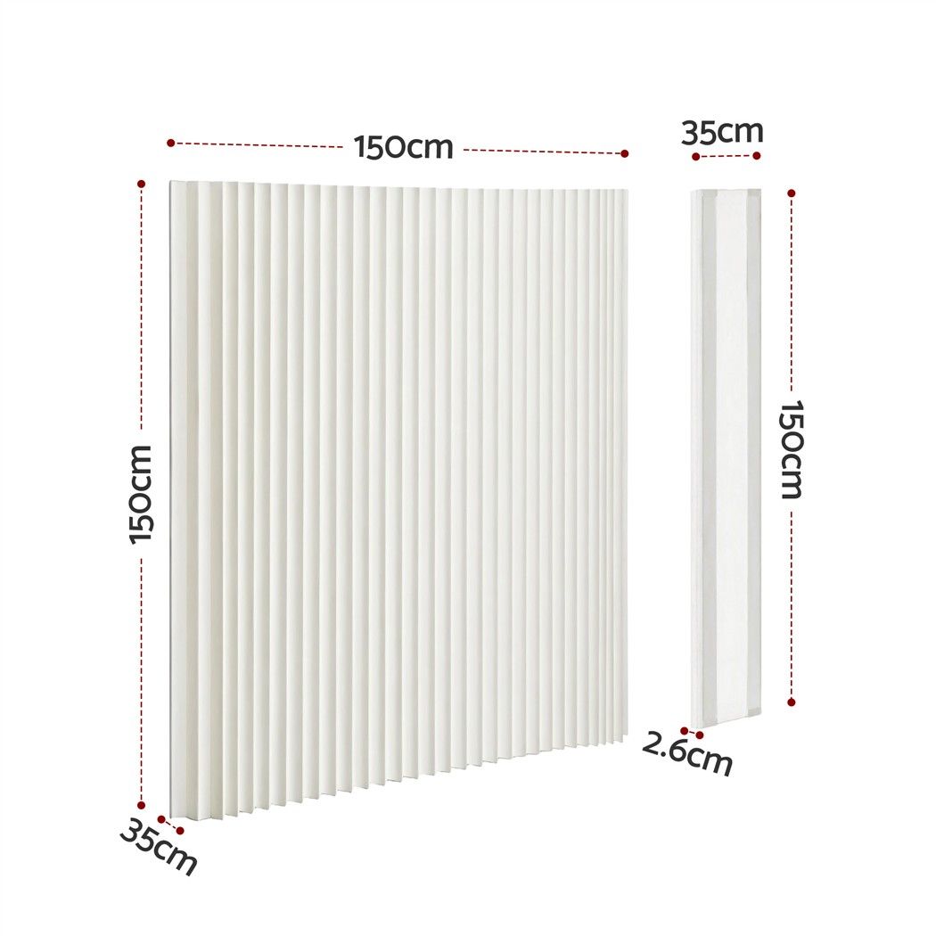 Artiss Paper Room Divider Folding Partition Screen Honeycomb Privacy Screen Freestanding 150cm White