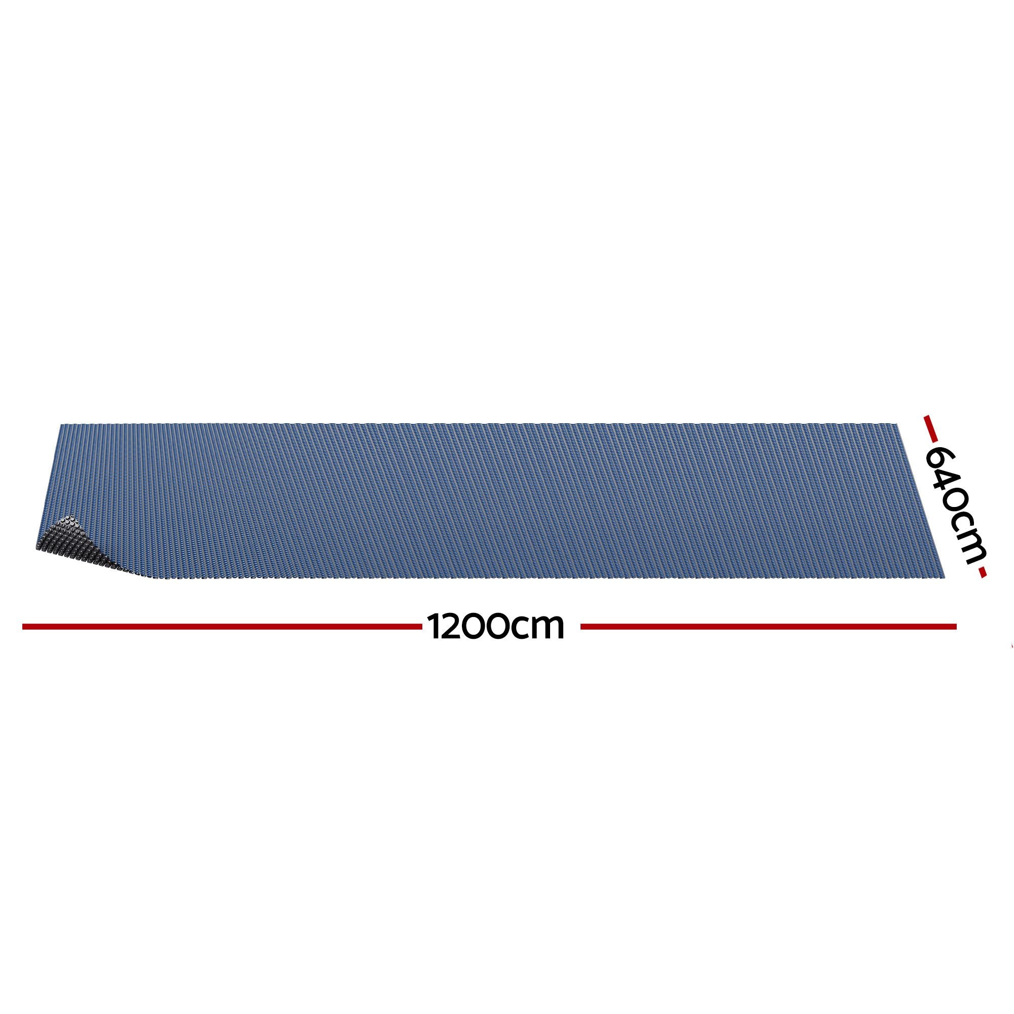 Pool Cover 500 Micron 12x6.4m Swimming Pool Solar Blanket Blue Black