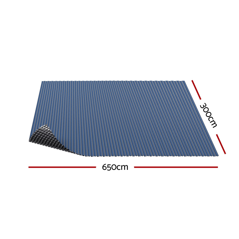 Pool Cover 600 Micron 6.5x3m Swimming Pool Solar Blanket Blue Black