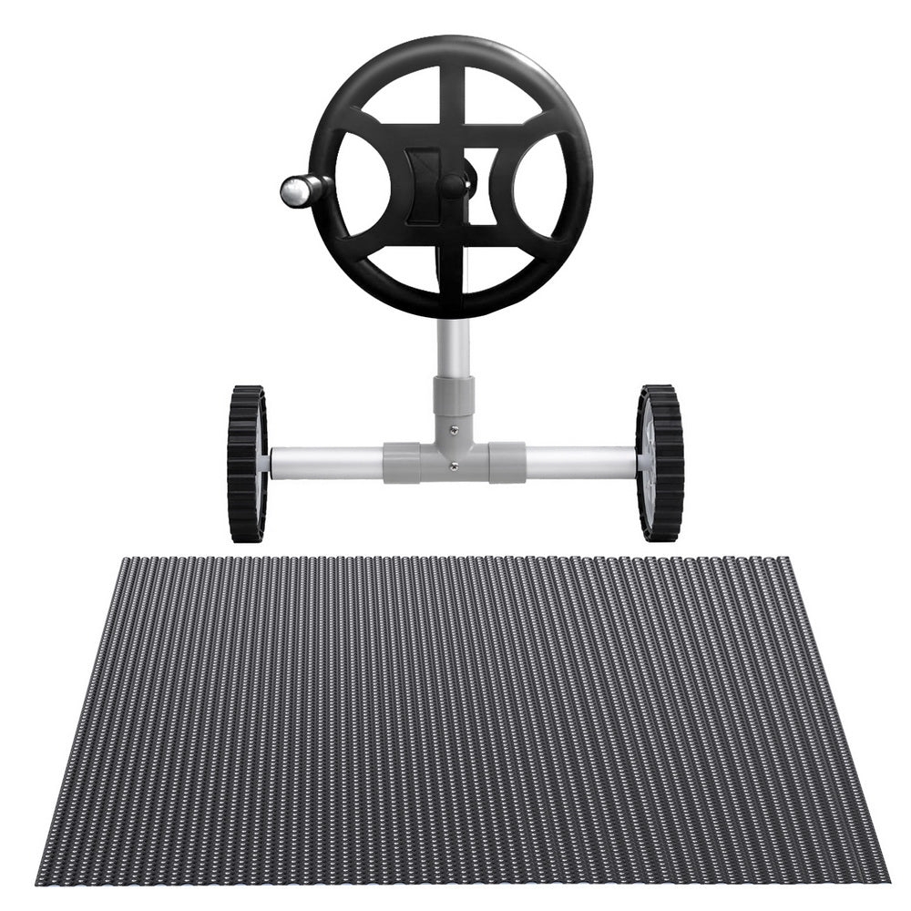 Pool Cover 600 Micron 6.5x3m w/ Roller 4m Swimming Pools Black Solar Blanket