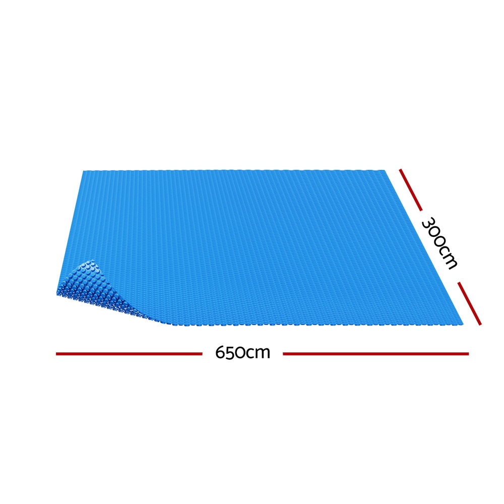Pool Cover 600 Micron 6.5x3m Swimming Pool Solar Blanket Blue