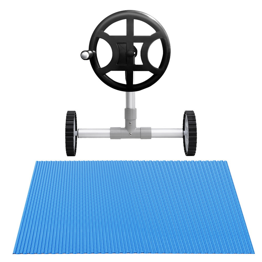 Pool Cover 600 Micron 6.5x3m w/ Roller 4m Swimming Pools Solar Blanket