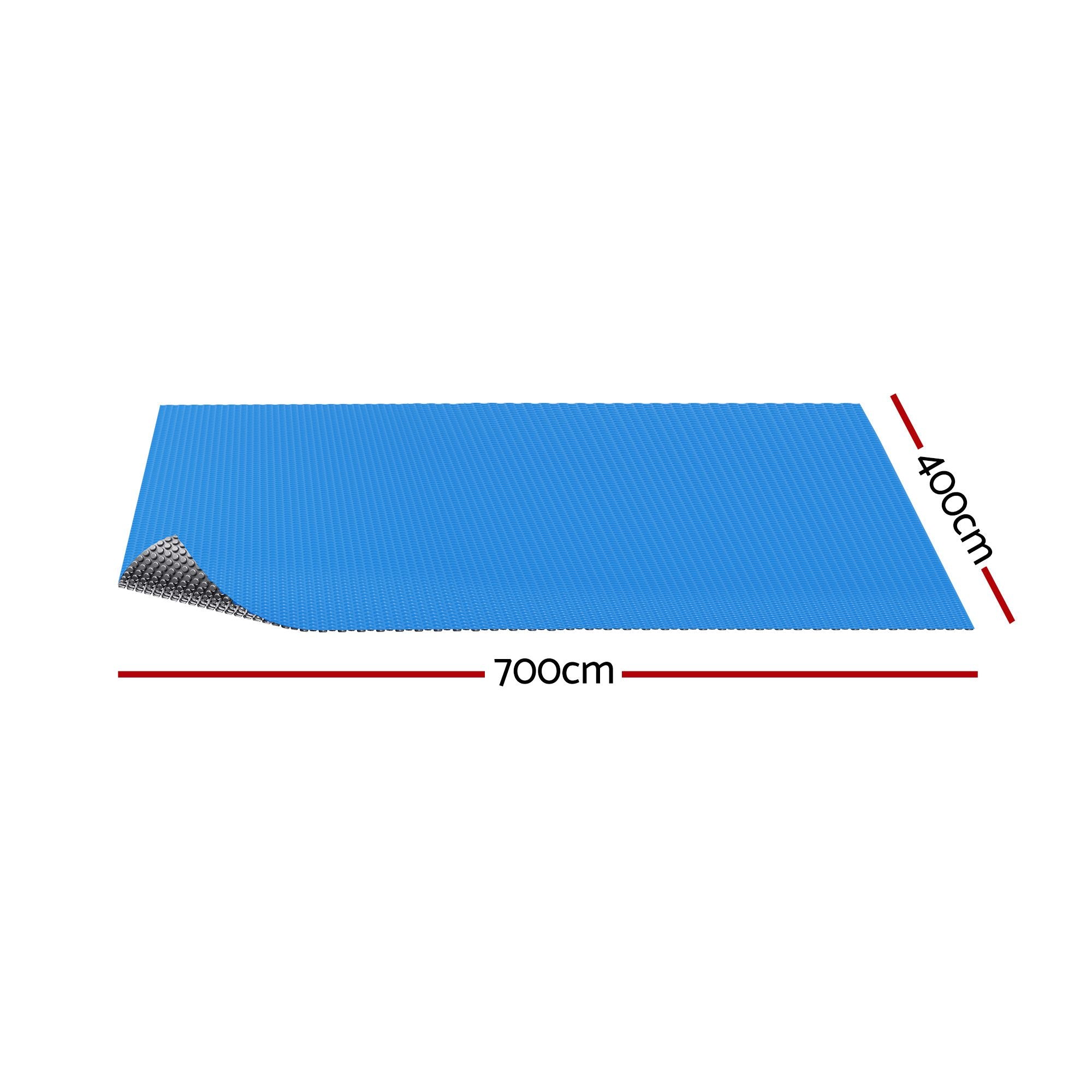 Pool Cover 600 Micron 7x4m Bubble Heat Solar Blanket Blue Silver