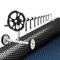 Pool Cover 600 Micron 8x4.2m w/ Roller 5.55m Swimming Pools Black Solar Blanket