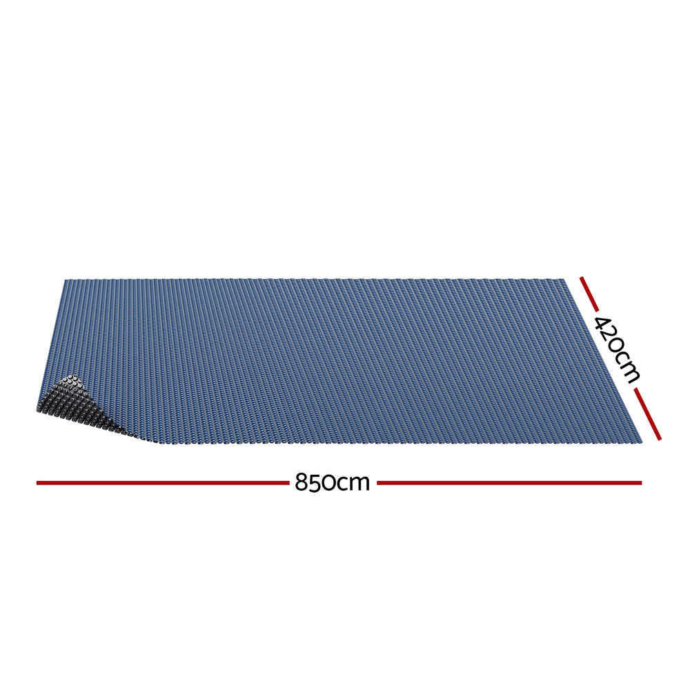 Pool Cover 600 Micron 8.5x4.2m Swimming Pool Solar Blanket Blue Black