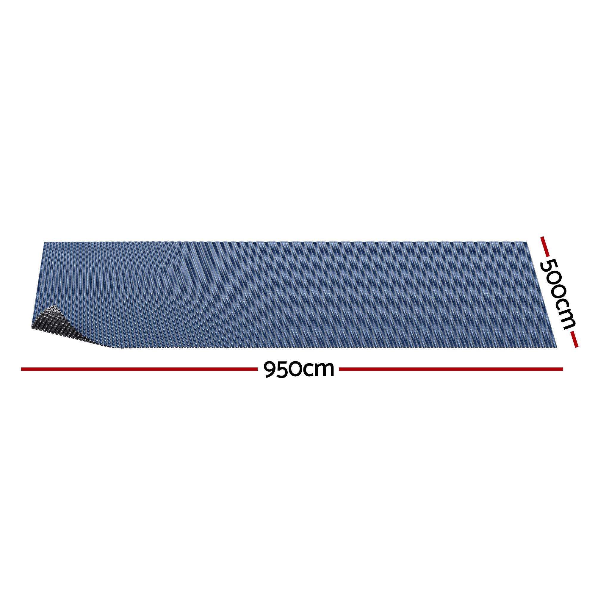 Pool Cover 500 Micron 9.5x5m Swimming Pool Solar Blanket Blue Black