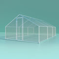 Chicken Coop Cage Run Rabbit Hutch Large Walk In Hen Enclosure Cover 3mx6m