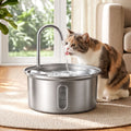 3.2L Cat Water Fountain Pet Feeder Dog Drinking Dispenser 304 Stainless Steel