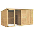 Dog Kennel Extra Large 2.28M Wooden House Bed Outdoor Pet Puppy Cabin Log