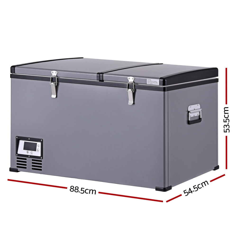 Camping Fridge 100L Portable Bar Fridges Freezer 12V/24V/240V