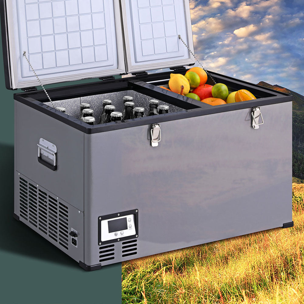 Camping Fridge 100L Portable Bar Fridges Freezer 12V/24V/240V