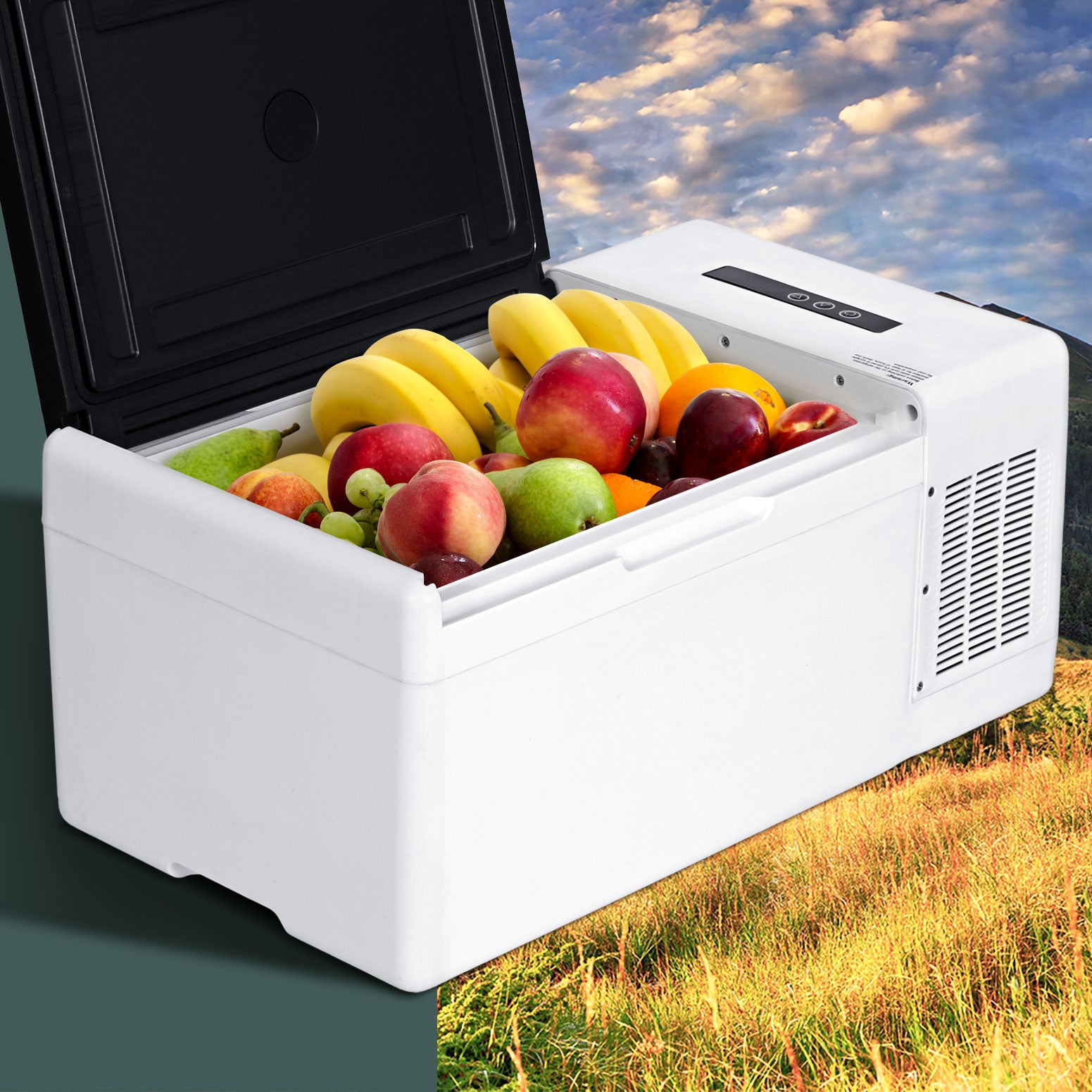 Camping Fridge 15L Portable Bar Fridges Freezer 12V/24V/240V