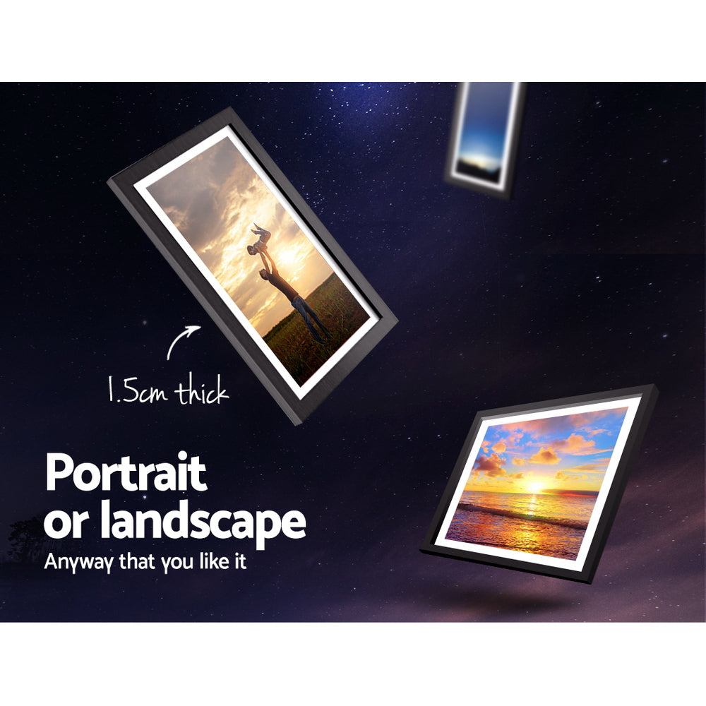 30PCS Photo Frame Set 8x10, 5x7, 4x6, 3.5x5 Inch - Black