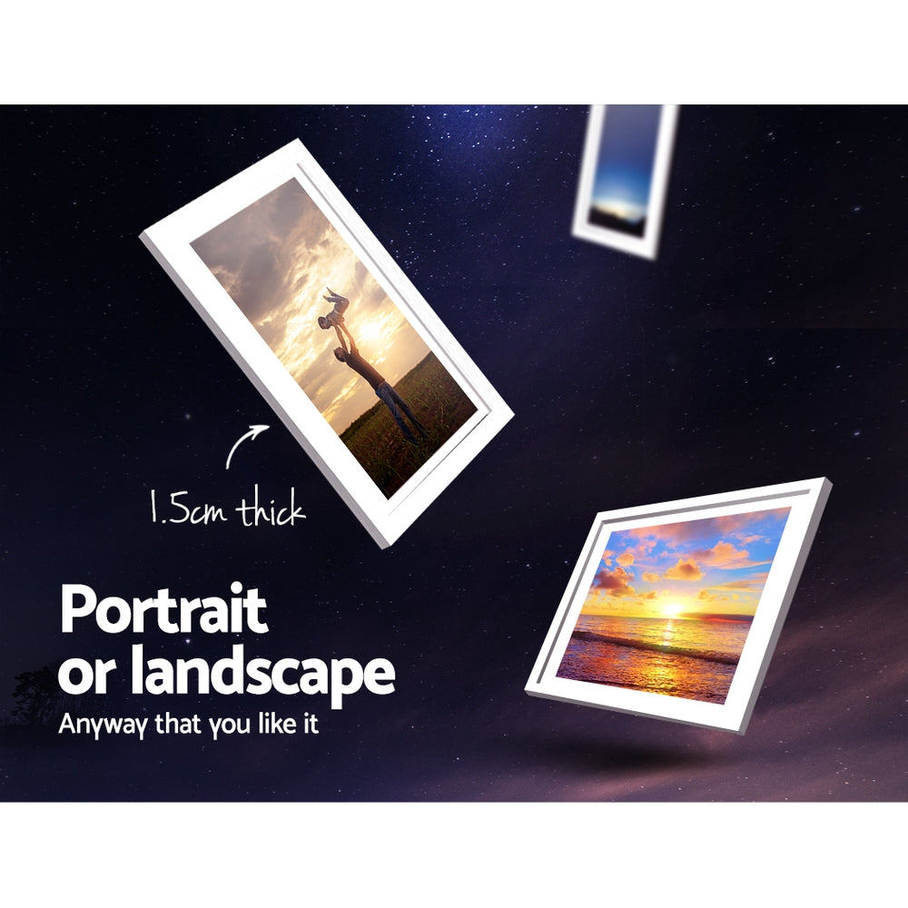 30PCS Photo Frame Set 8x10", 5x7", 4x6", 3.5x5" - White