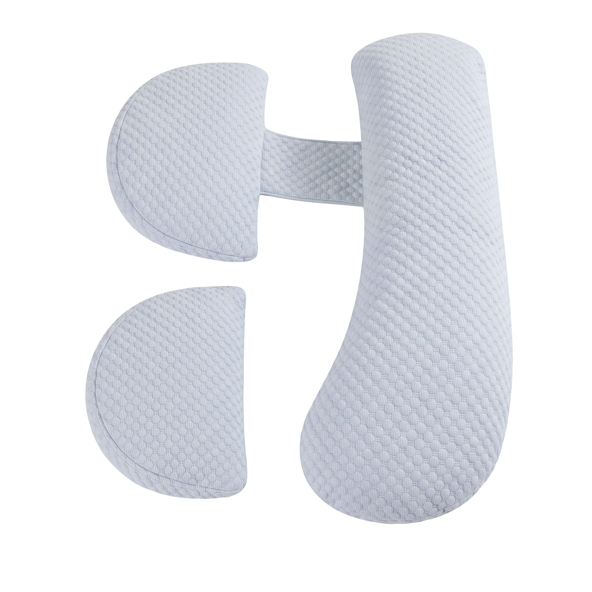 Cooling Pregnancy Adjustable Maternity Body Pillow 37x87 cm - Blue