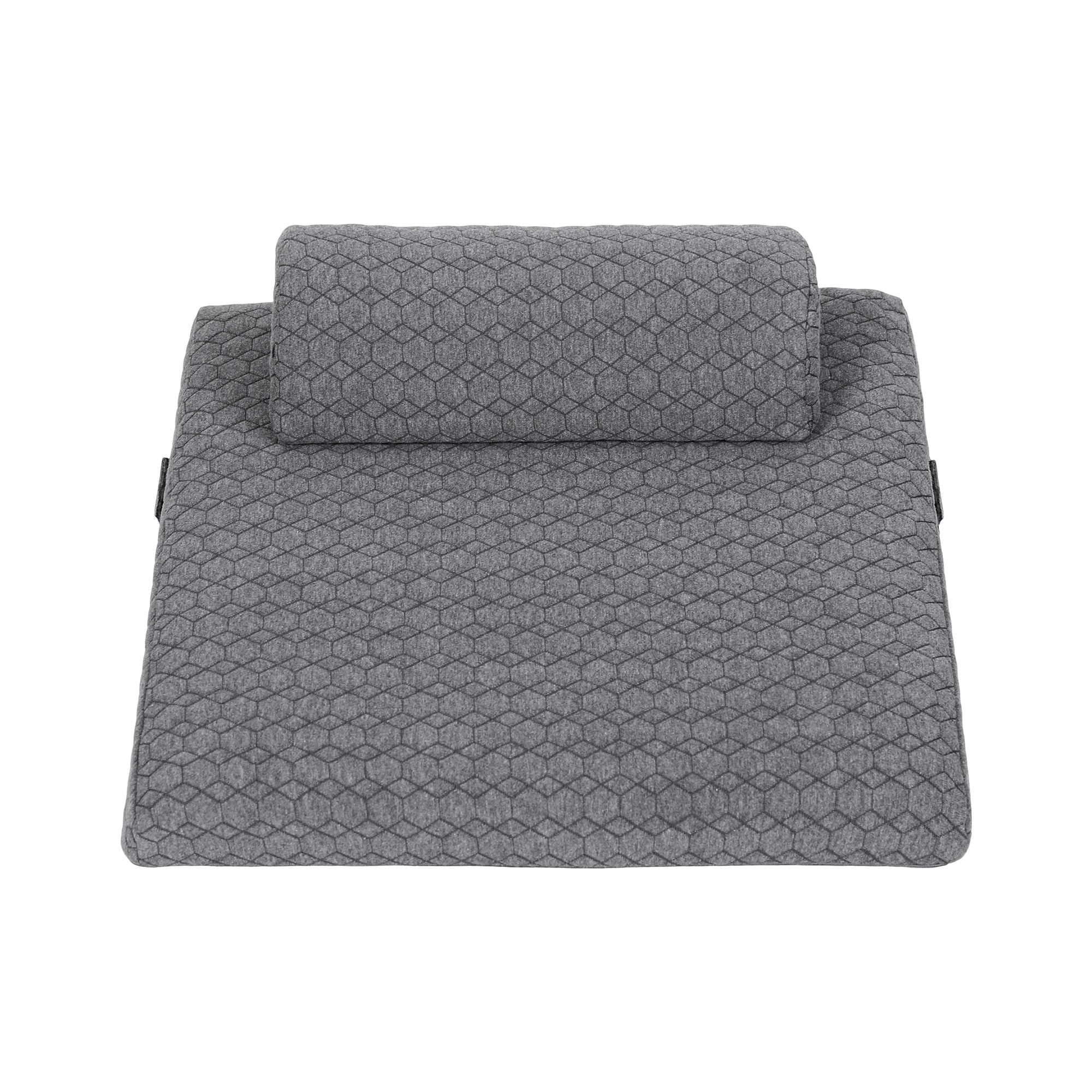 Bed Wedge Pillow for Headboard, Egg Gel Solves Night Sweats, Triangle Pillow for Reading & Sleeping, Adjustable Back & Neck Support, 30D Foam