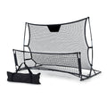 1.8m Portable Football Soccer Rebounder Goal Net - Black