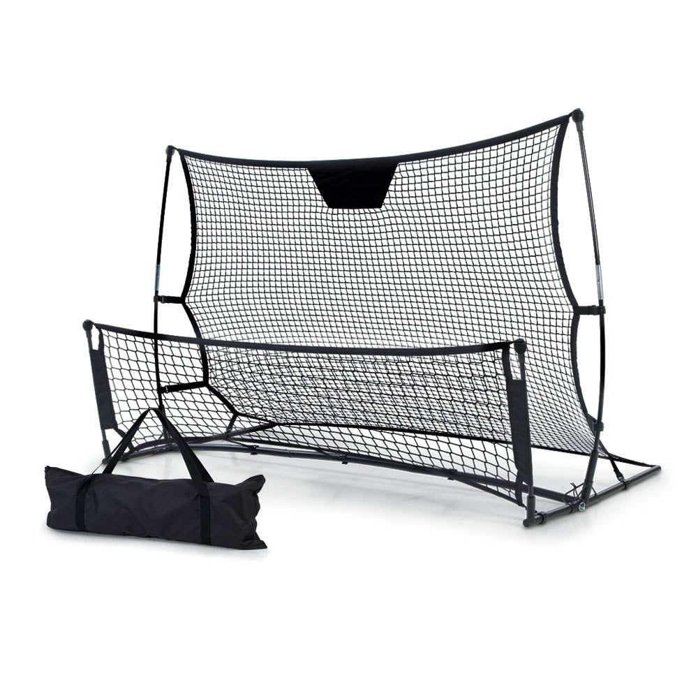 1.8m Portable Football Soccer Rebounder Goal Net - Black
