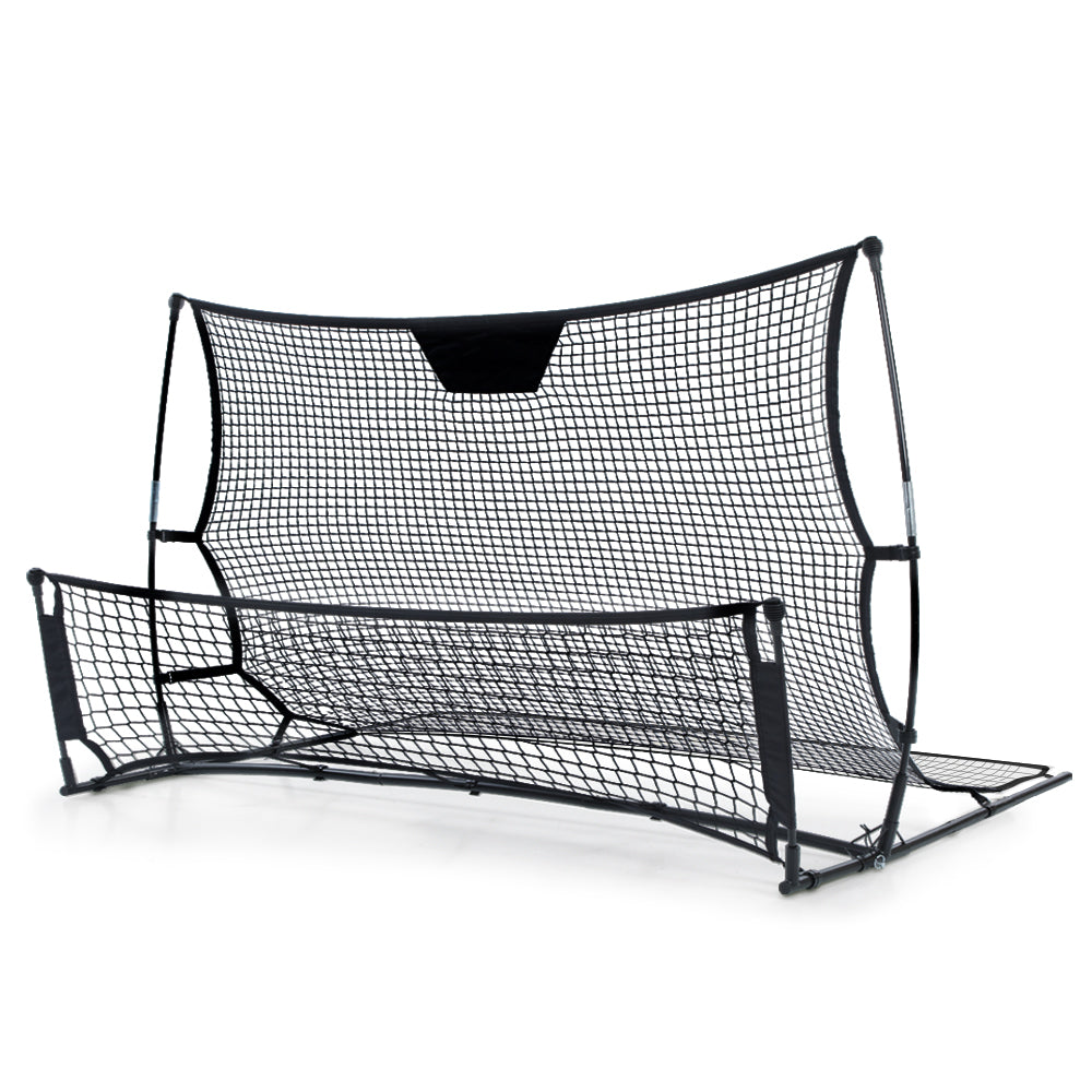2.1m Portable Football Soccer Goal Net Rebounder for Sports Training - Black