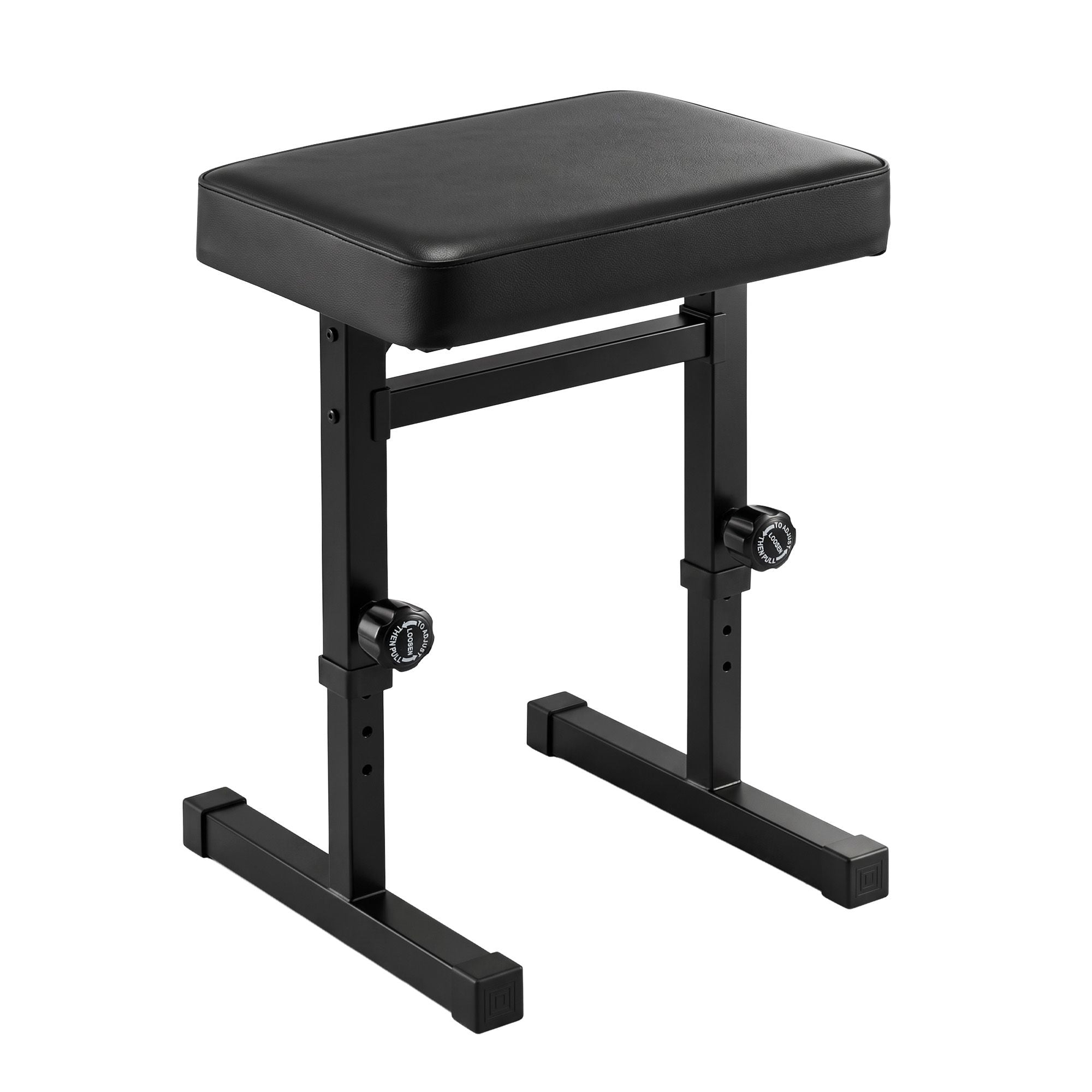 Piano Bench Adjustable Seat Heavy Duty H-Shape Piano Stool Black