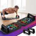 Multi-Function Push Up Workout Board with Rack - Black