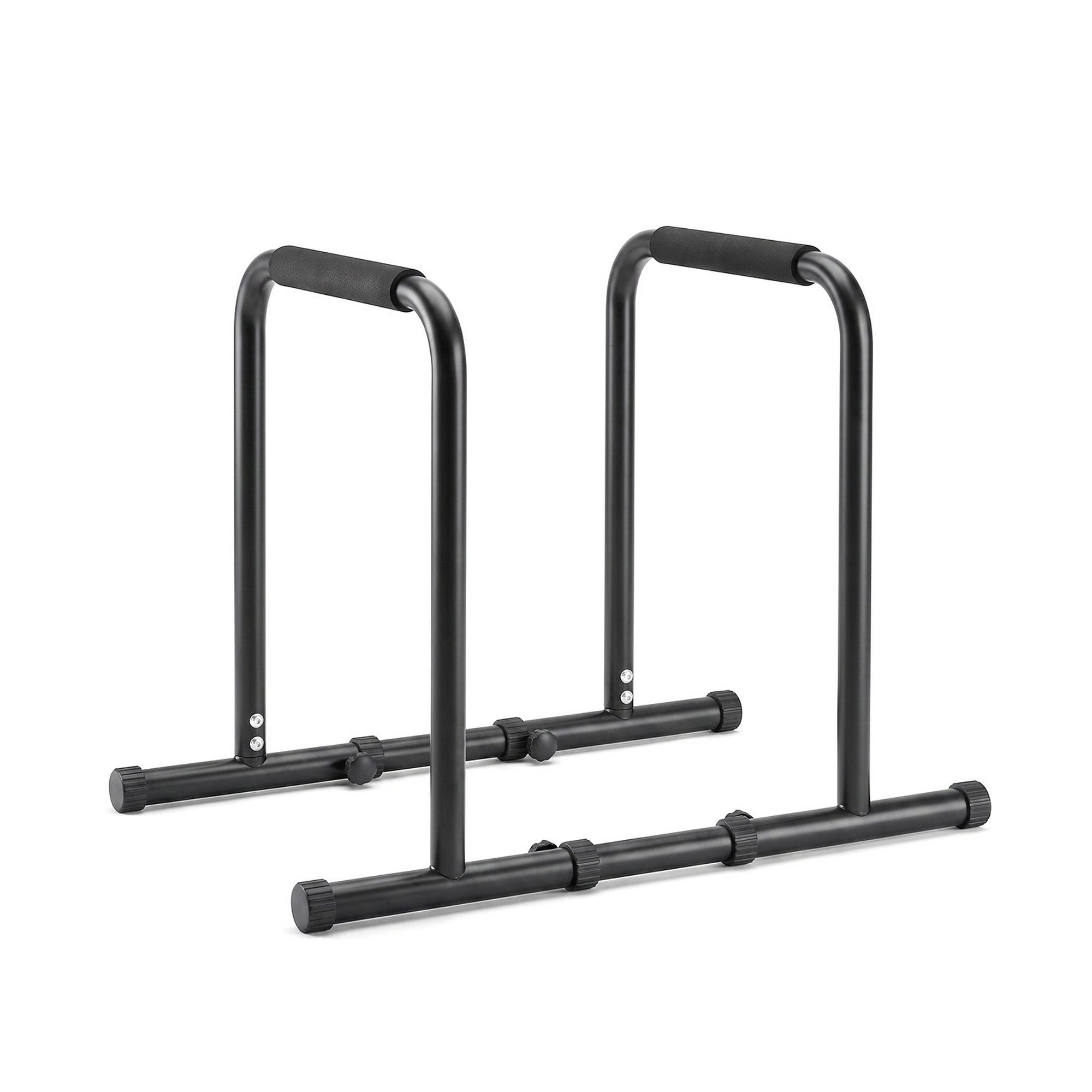 Dip Station Parallette Bars Home Gym Workout Stand Black