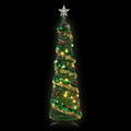 Pop Up Christmas Tree Pre Decorated Warm White LED 160cm