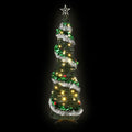 Pop Up Christmas Tree Pre Decorated Warm White LED 155cm