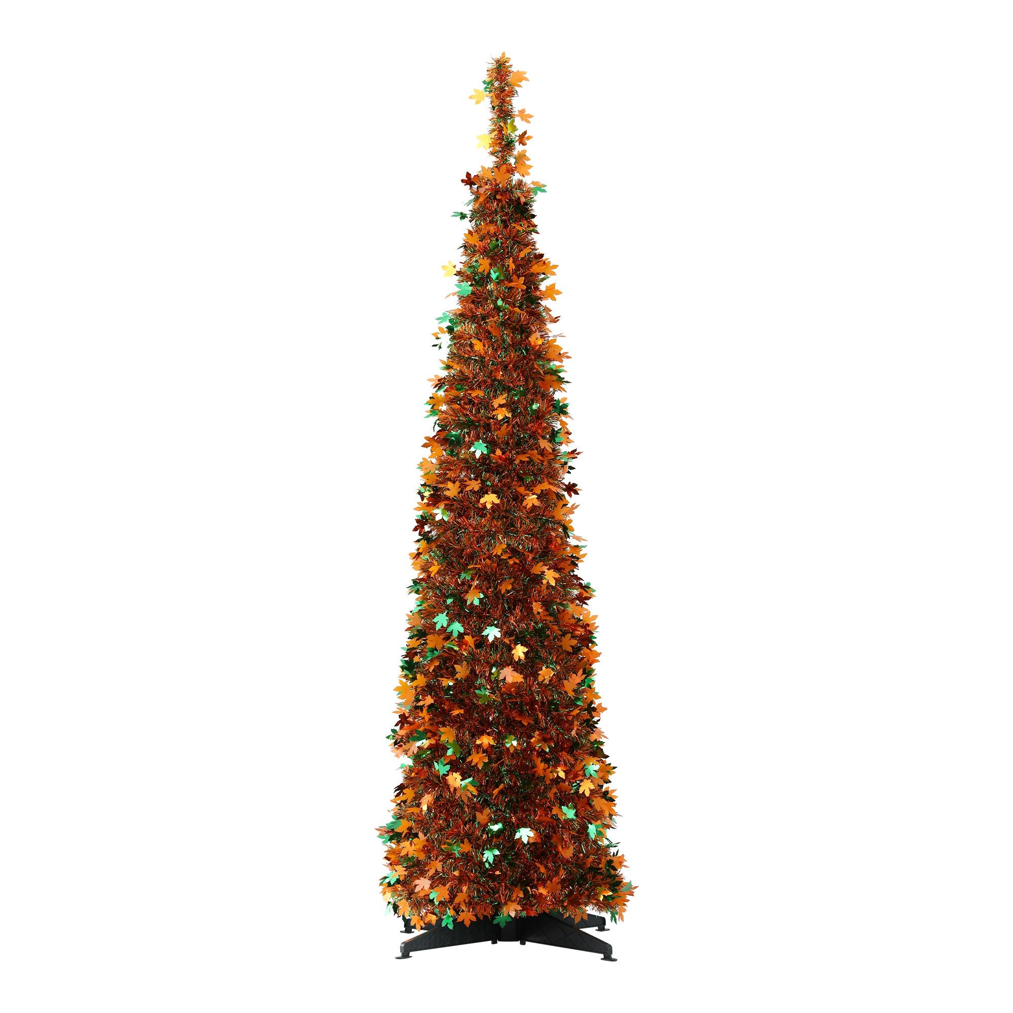160cm Pop Up Christmas Tree Artificial Christmas Tree Golden Maple Leaf