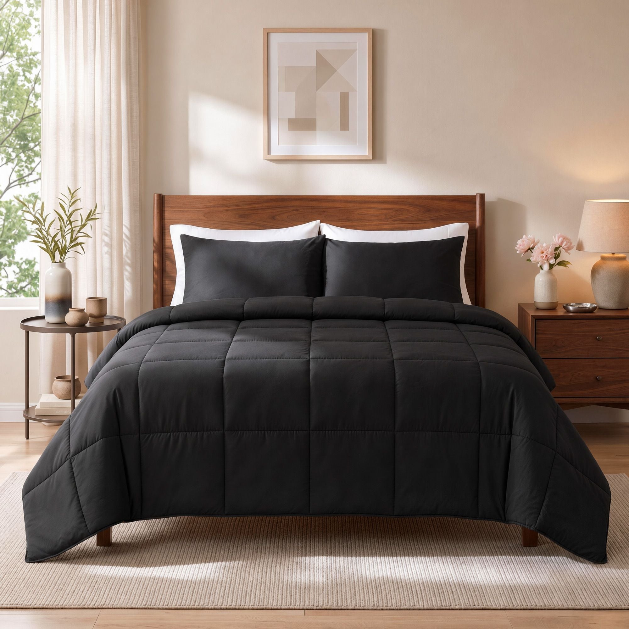 200GSM Bamboo Microfibre Queen Quilt Lightweight All Season Doona Duvet