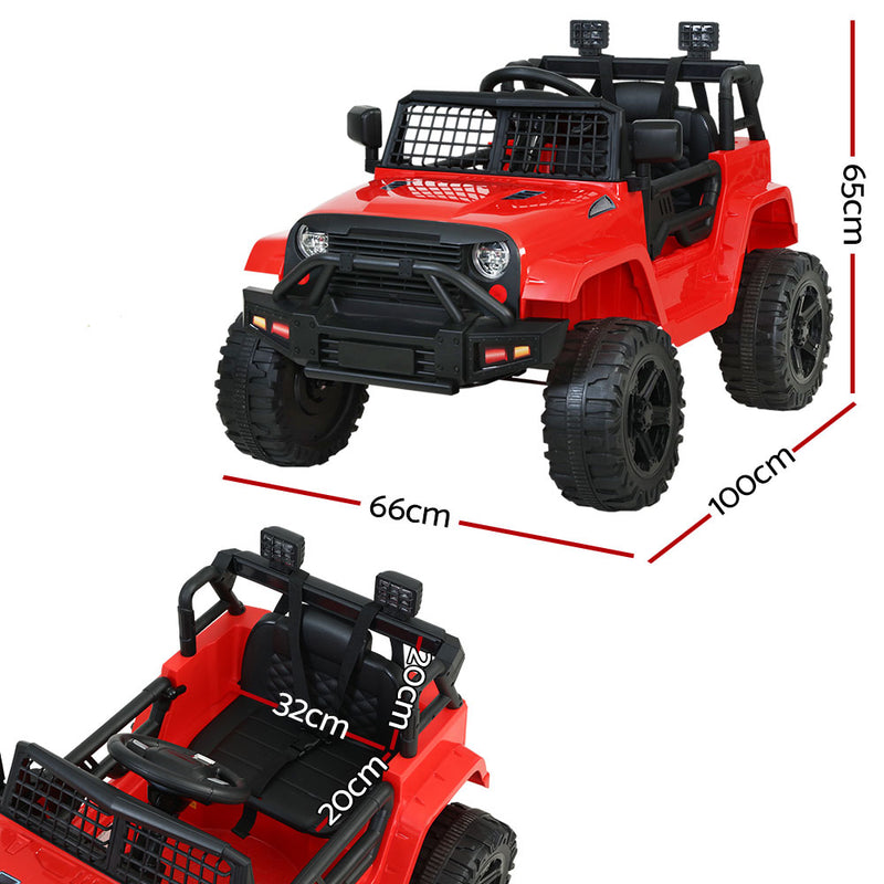 Kids Ride On Car Electric 12V Car Toys Jeep Battery Remote Control Red