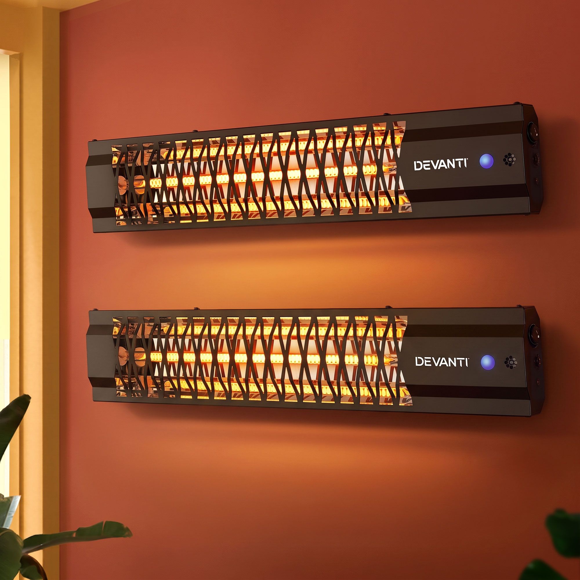 2PCS Electric Strip Heater Radiant Infrared Heaters 2000W