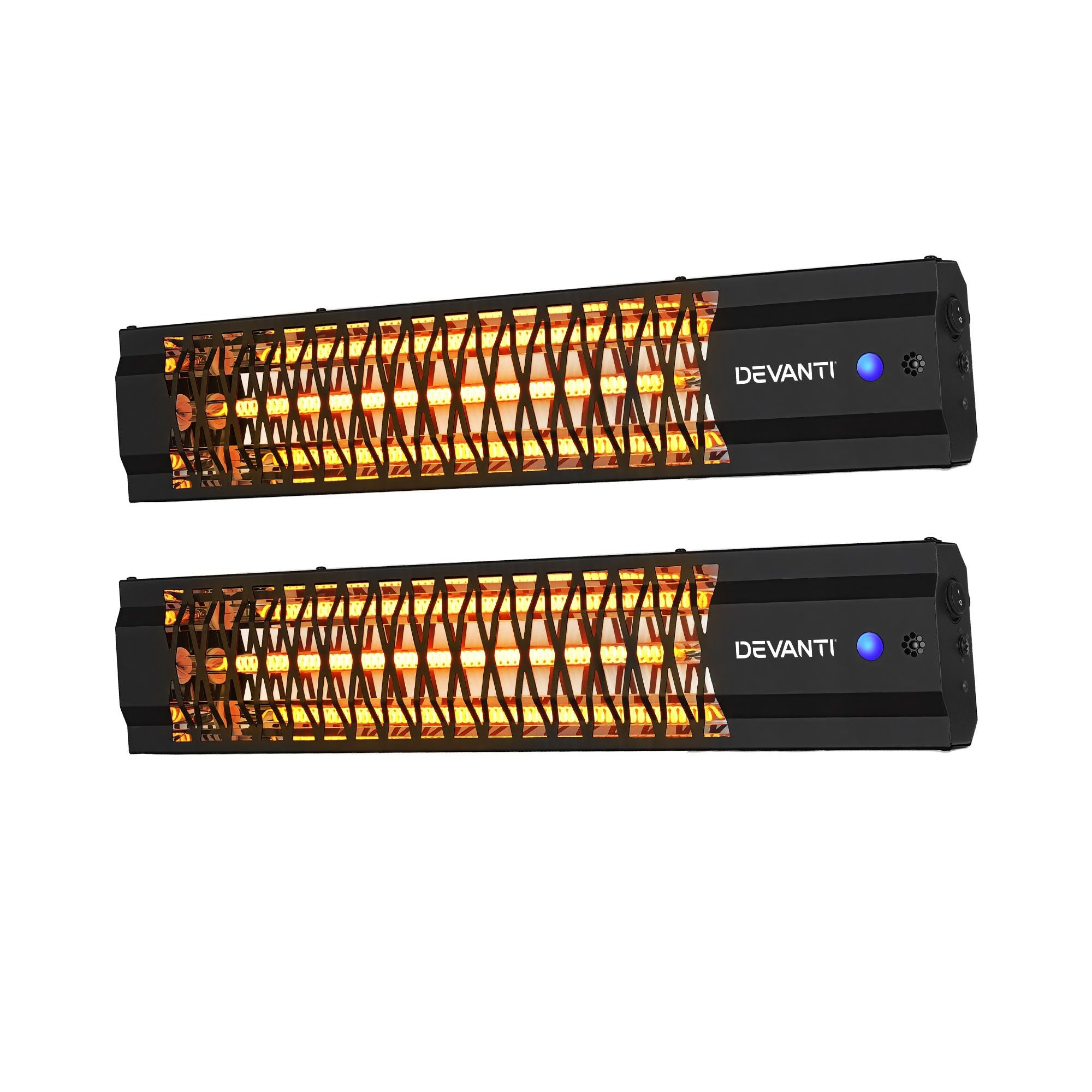2PCS Electric Strip Heater Radiant Infrared Heaters 2000W