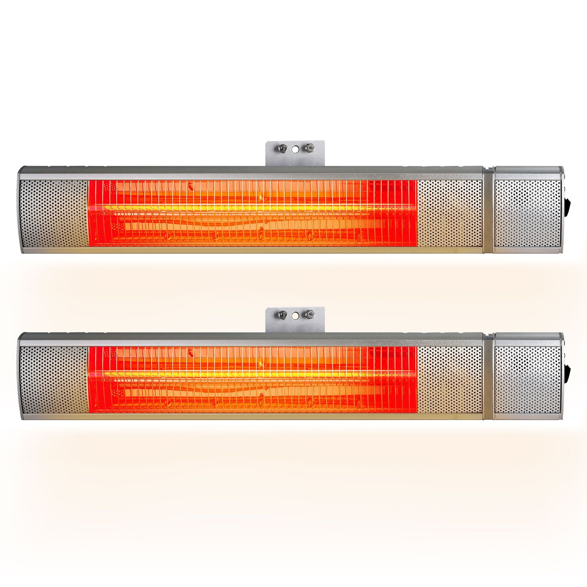 2PCS Electric Strip Heater Radiant Infrared Heaters Remote Control 2000W