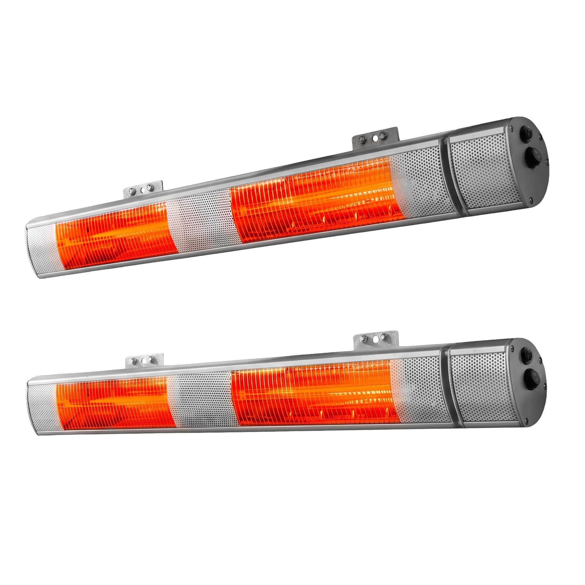 2PCS Electric Strip Heater Radiant Infrared Heaters Remote Control 3000W