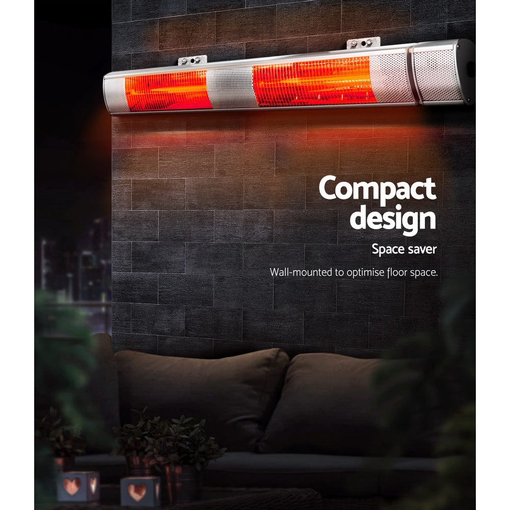 Electric Infrared Strip Heater Radiant Heaters Reamote control 3000W