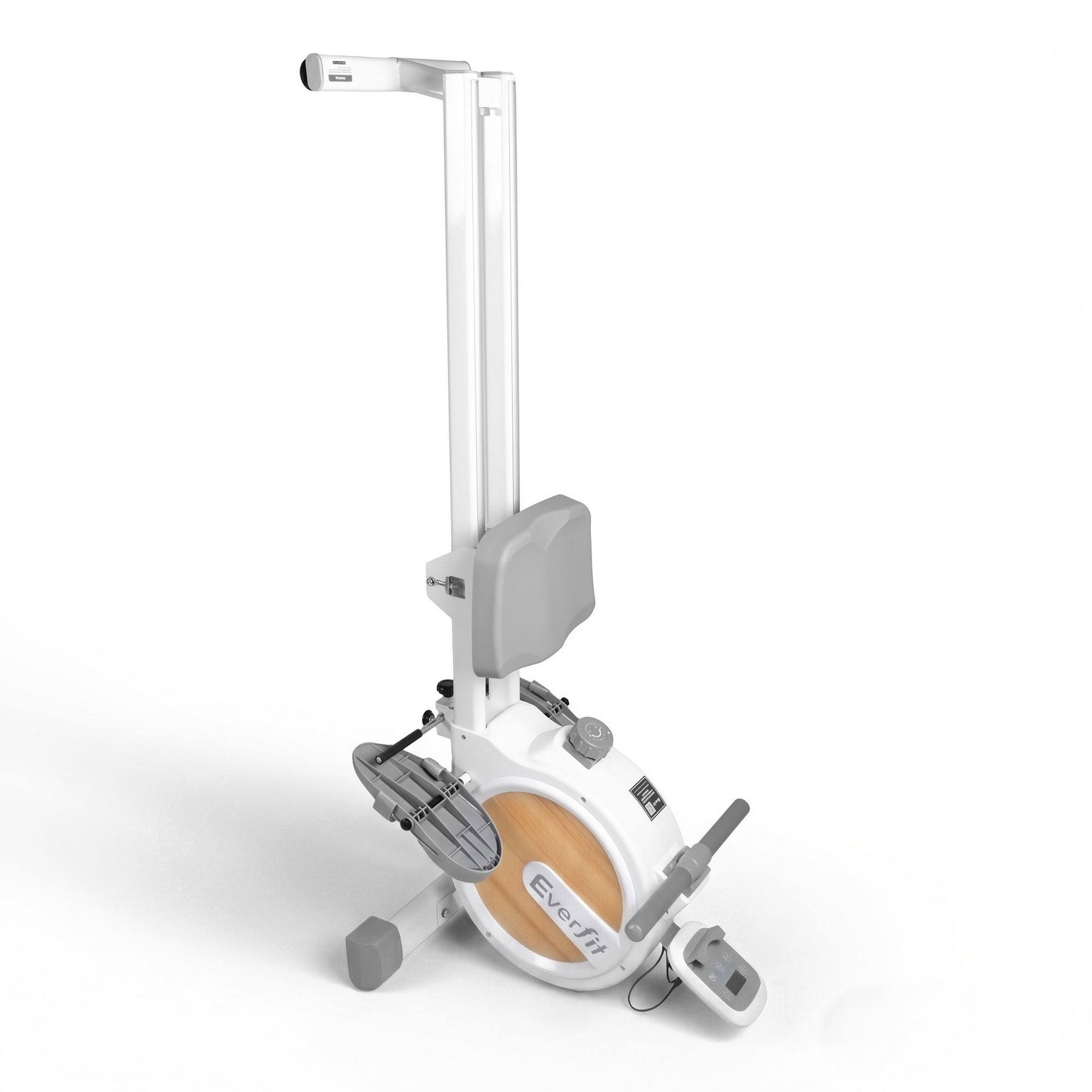 Magnetic Rowing Machine for Home with App Compatibility and Quiet Operation - White