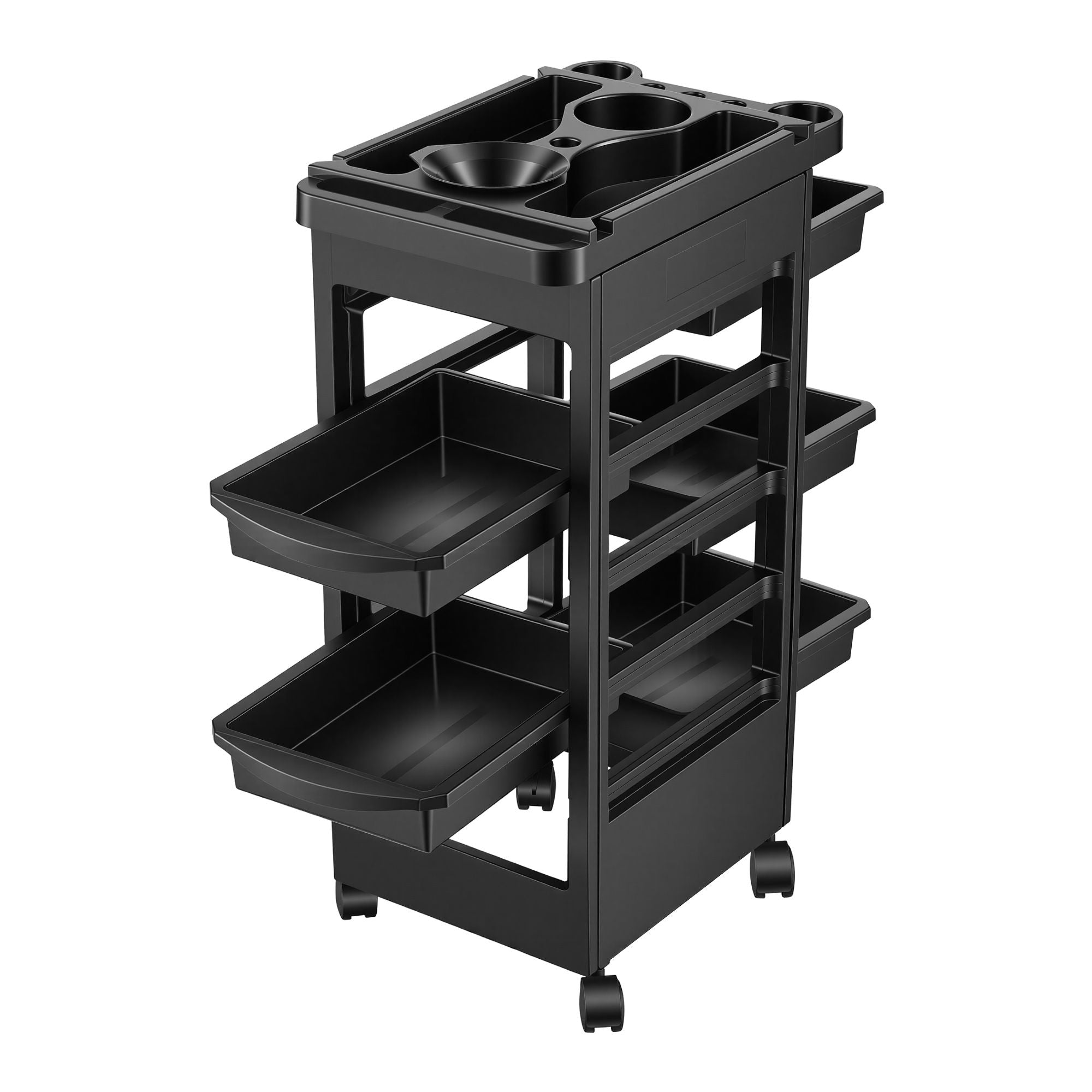 6-Tier Salon Trolley Cart on Wheels Barber Mobile Hairdressing Cart